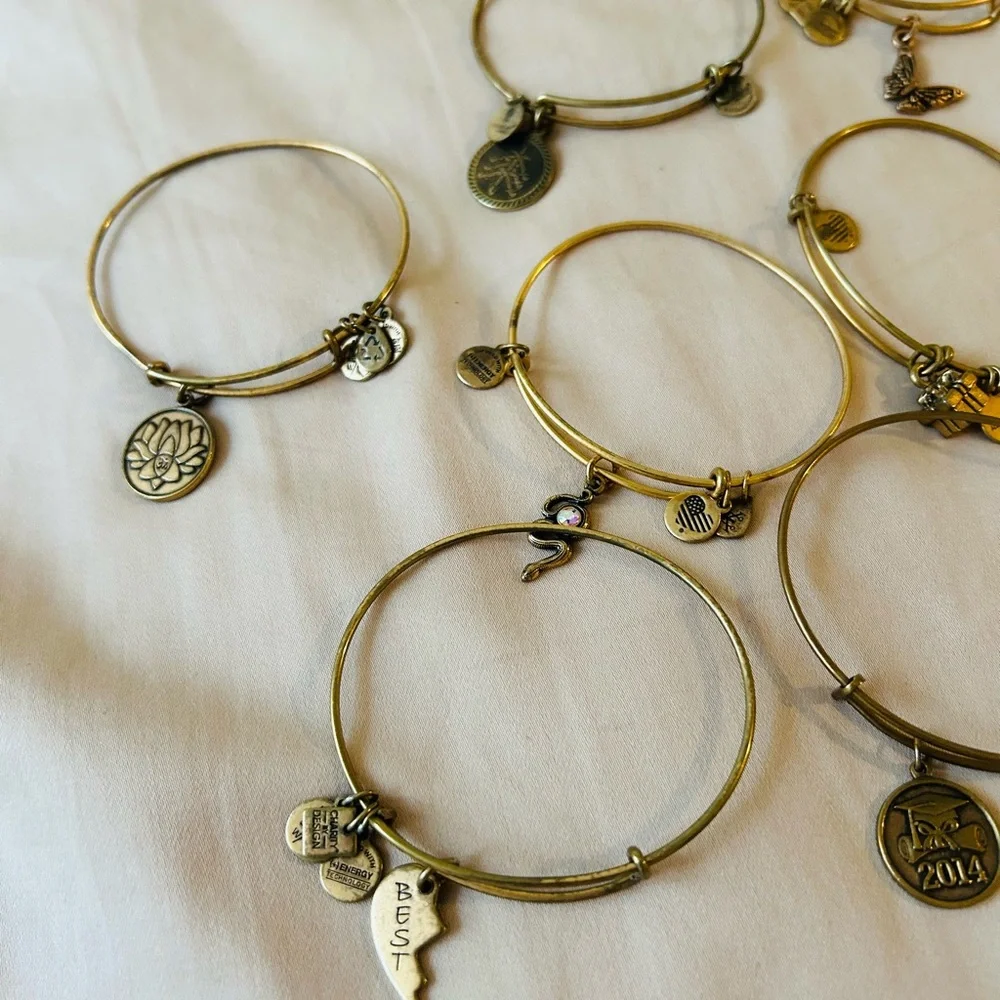 12 Alex and Ani Bracelets - Picture 1 of 6